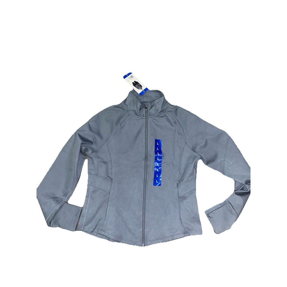 NWT Women's Fog Grey JOCKEY Stretch Workout Active Jacket Size Small
